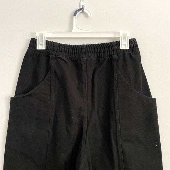 Elizabeth Suzann Black Clyde Work Pant in Upcycled Cotton Canvas Women’s 4 Tall - Picture 7 of 11
